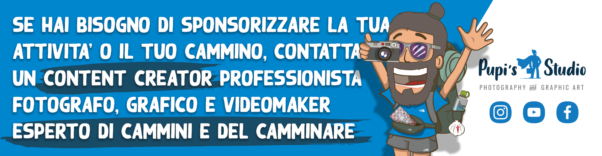 Content creator professionista del cammino di Santiago